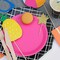 10 Count Hot Pink Small Disposable Paper Dessert Plates for Party 7.25 Inch
